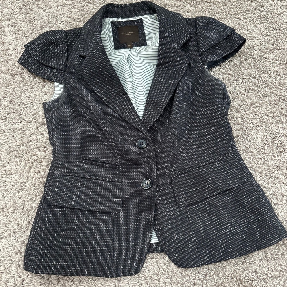 The Limited‎ Collection XS Sleeveless Blazer Jacket Career Work Business